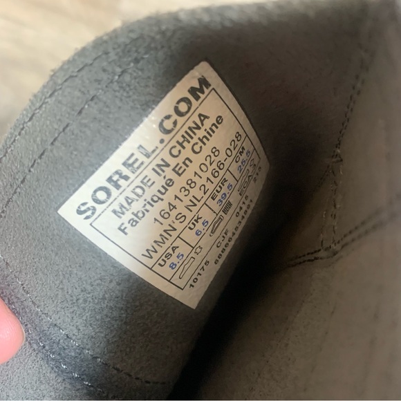 Sorel Major Pull On Buckle Suede Leather Contrast Boots - Picture 9 of 16